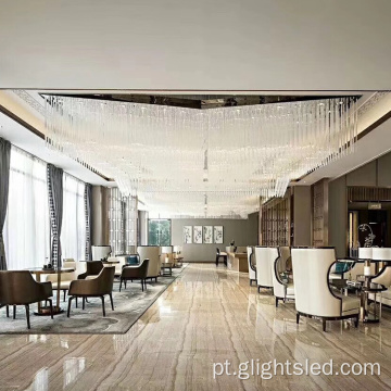 Hot Hight Quality Hotel Lobby Personalização de luxo Lâmpada pendente de lustres modernos